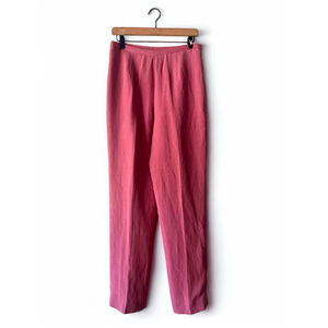 Vintage Pendleton Silk Linen High Waist Pleated Pants Pink Sz 8 NWT
